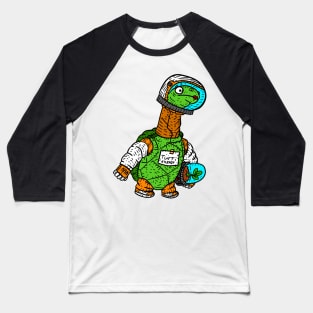 miss turtle, space astronaut. cute cartoon drawing. Baseball T-Shirt